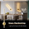 POWLIG LED Dimmable Aluminum Wall Sconce with 350 Degree Rotation (Set of 2) - 3 of 4