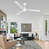 Parrot Uncle 50" White Modern LED Ceiling Fan with Lights and Remote - 2 of 4