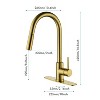 Grungis Single Handle Bathroom Sink Faucet,Bathroom Faucet with Pull Down Sprayer for Home Sinks - 3 of 4