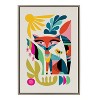 Kate and Laurel Sylvie Mid Century Modern Fox Framed Canvas by Rachel Lee of My Dream Wall - 2 of 4