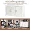 TIRAMISUBEST TV Stand for TVs up to 65 Inches, Modern Media Console or Buffet Sideboard Cabinet with 2 Adjustable Shelves - 4 of 4