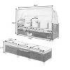 4-Piece Outdoor Wicker Sofa Set with Retractable Canopy, Adjustable Lifting Table & Cushions, UV-Proof Patio Daybed - ModernLuxe - 2 of 4