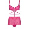 Adore Me Women's Neveah Bodysuit Lingerie 4X / Pink Yarrow. - 2 of 4