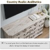 SinCiDo Farmhouse Drawers Dresser, Rustic Wood Chest of Drawers w/Natural Texture, Vintage Storage Dressers Organizer for Bedroom & Living Room - 3 of 4