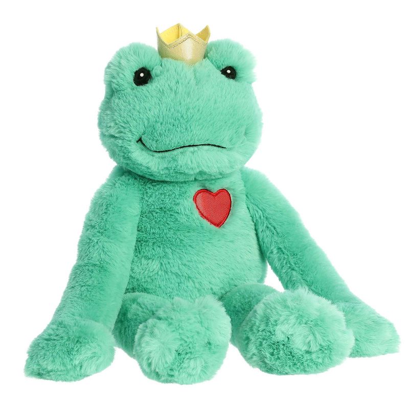 Aurora Valentines 11" Frog Prince Green Stuffed Animal, 2 of 6