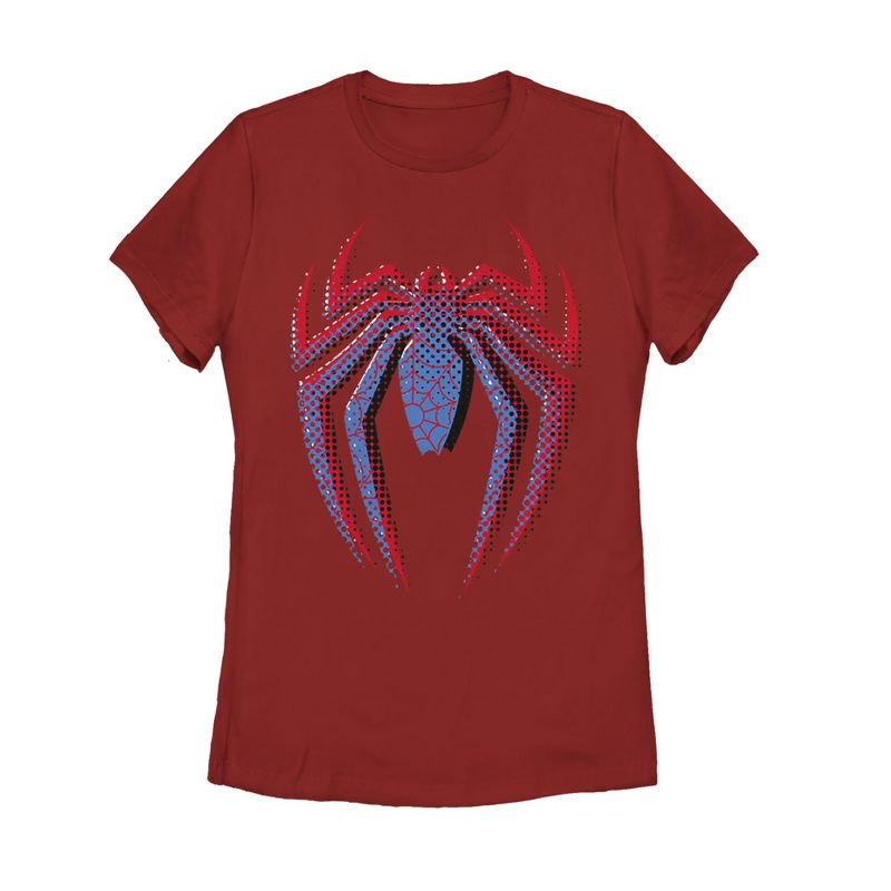 Women's Marvel Spider-Man Dot Logo T-Shirt, 1 of 4