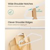 50-Pack Heavy Duty Plastic Hangers with Wide Notches & Pant Bar, 360° Swivel Hook Space Saving Closet Organizer - 3 of 4
