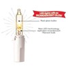 100ct LED Sylvania Stay-lit Incandescent Look Indoor/Outdoor Icicle Lights Warm White with White Wire - 3 of 3