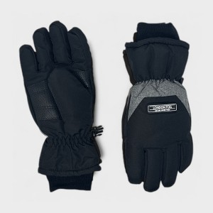 London Fog Boy's Black Ski Gloves - Winter Sports Snow Gloves with Reinforfced Grip for Kids (8-12 Years) - 1 of 4