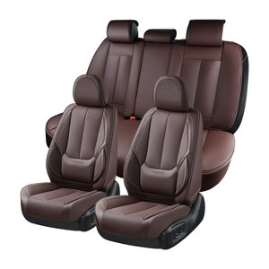 Coverado Car Seat Covers Stylish Waterproof Faux Leather - 1 of 4