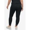 ellos Plus Size Scallop Lace Hem Leggings - 3 of 4