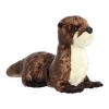 Aurora Medium River Otter Flopsie Adorable Stuffed Animal Brown 12" - 3 of 4