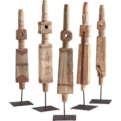 Cyan Design - Rustic Todem - Large Sculpture - 5 Inches Wide By 23.75 Inches High