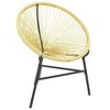 vidaXL Acapulco Chair Beige Poly Rattan, Powder-Coated Steel Standard - 2 of 4