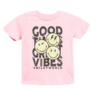 The Juniper Shop SmileyWorld Good Times Great Vibes  Youth Short Sleeve Tee - 1 of 4