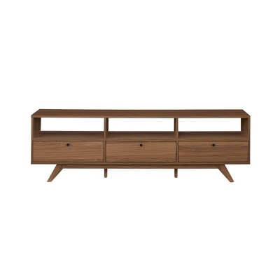 NicBex TV Stands for 80 inch TV,Modern Entertainment Center with 3 Drawers,TV Console for Living Room, Bedroom, Home,Brown