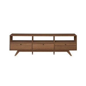 NicBex TV Stands for 80 inch TV,Modern Entertainment Center with 3 Drawers,TV Console for Living Room, Bedroom, Home,Brown - 1 of 4