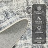 Coolmee Stain Resistant Carpet Non Shedding Non-Slip Soft Rug Bedroom Dining Room Home Office, Oriental Indoor Floor Rug Gray - 2 of 4