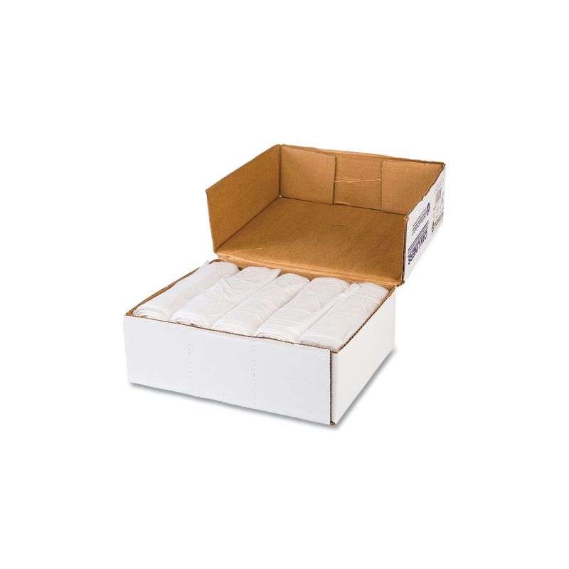 Inteplast Group Low-Density Commercial Can Liners, 60 gal, 1.15 mil, 38" x 58", Clear, 20 Bags/Roll, 5 Rolls/Carton, 3 of 6