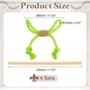 Unique Bargains Cotton Hand-Woven Decorative Tassel Curtain Tiebacks with Wood Club - 2 of 4