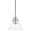 Livex Lighting Moreland 1 - Light Pendant in  Brushed Nickel - 3 of 4