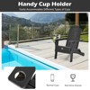 Tangkula Folding Adirondack Chair Outdoor Adirondack Chair Weather Resistant Lounger  for Backyard Porch Poolside Turquoise/Grey/White/Black - 3 of 4