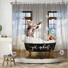 LunaLulinlk Funny Cat Shower Curtain - 4 of 4