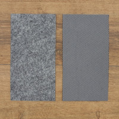 Minimalist Gray 8'x10' Rectangular Area Rug Pad