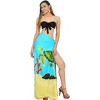 LA LEELA Women's Summer Sarong Bikini Wraps Cover up Wrap Skirt Bathing suit Swimwear Swimsuit Beach Coverup for Women One Size Green, Fish - 2 of 4