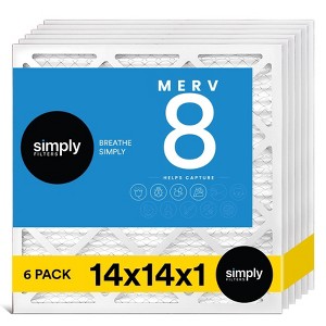 Simply Air Filter, MERV 8, 6 Pack, Furnace Air Filter for HVAC - 1 of 4