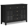 NicBex Modern 2-Doors Sideboard,Kitchen Storage Cabinets with 6 Drawers and 2 Glass Doors for Kitchen and Dining Room - 2 of 4