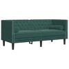 vidaXL Chesterfield Sofa Set Dark Green Velvet 3-Seater - 4 of 4