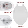 Whizmax Toilet Seat,Toilet Seat with Quick-Release And Quick-Attach, Plastic Toilet Seat with Soft Close, Never Loosen - 2 of 4
