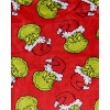 Seven Times Six Dr. Seuss Men's GRINCH Santa Claus Super Minky Fleece Lounge Pajama Pants Red - 4 of 4