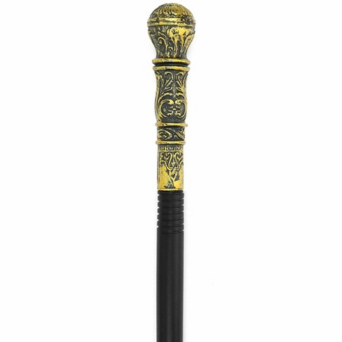 Skeleteen Costume Antique Walking Cane - Gold - 32 In. : Target