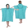 Kids Unisex Cotton Terry Medium Weight Hooded Bath Towel by Blue Nile Mills - 2 of 4