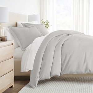 3 Piece Duvet Cover & Shams Set - Soft and Breathable, Double Brushed Microfiber, Wrinkle Free - Becky Cameron - 1 of 4