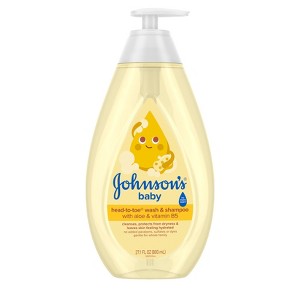 Johnson's Head-To-Toe Gentle Baby Body Wash & Shampoo For Sensitive Skin - 27.1 fl oz - 1 of 4