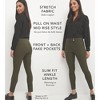 Rekucci Women's Pull-On Slim Ankle Pants with Faux Snaps – Stretch Comfort Waistband & Chic Office Style - Black, 6 Tall - 4 of 4