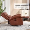 KWPZQEB Manual Recliner Chair, Single Sofa with Rocker & Swivel, Recliner Chair with Armrest & Backrest, Wide Rocker Chair for Living Room, Nursery - 2 of 4