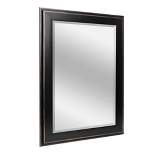 29.5" x 35.5" Two-Toned Frame Mirror Black - Head West