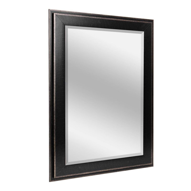 29.5&#34; x 35.5&#34; Two-Toned Frame Mirror Black - Head West, 1 of 6