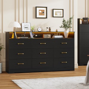 dresser 9 drawer modern dressers SAVE 20% Bruno Dresser - 9 Drawers in Solid American White Oak - IconByDesign