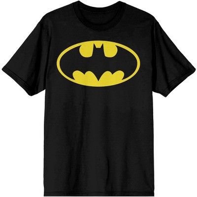 Yellow Batman Logo Men's Black T-shirt-medium : Target