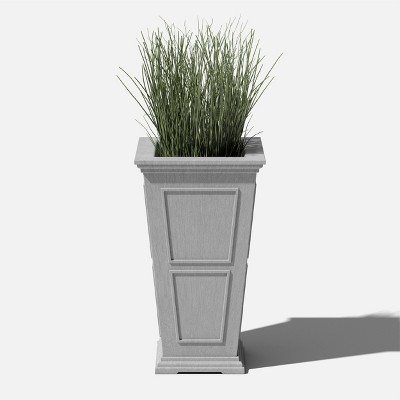 Veradek Brixton Tall 28-inch Gray Recycled Plastic Planter