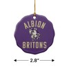 Albion College Britons Logo Porcelain Scalloped Holiday Christmas Tree Ornament - 3 of 4