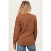 Pinkblush Camel Waffle Knit Rounded Hem Maternity Sweater - 4 of 4