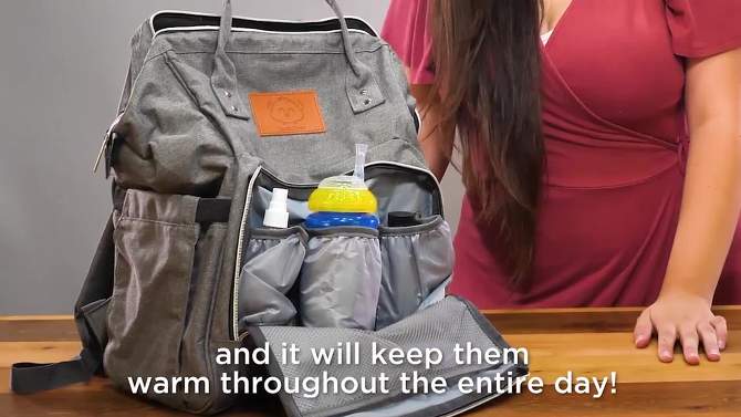 KeaBabies Original Diaper Bag Backpack, Multi Functional, Water-resistant, Large Baby Bags for Girls, Boys, 2 of 13, play video