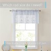 HLC.ME Joyce Lace Sheer Kitchen Curtain Valance Topper - Rod Pocket for Small Windows, Bathroom & Kitchen - 3 of 4