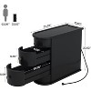 Tribesigns End Table with Charging Station, 2-Drawer Nightstand, No Assembly Required - 3 of 4